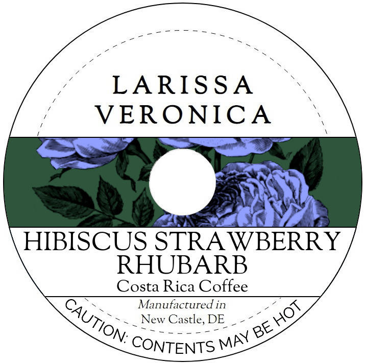 Hibiscus Strawberry Rhubarb Costa Rica Coffee <BR>(Single Serve K-Cup Pods)