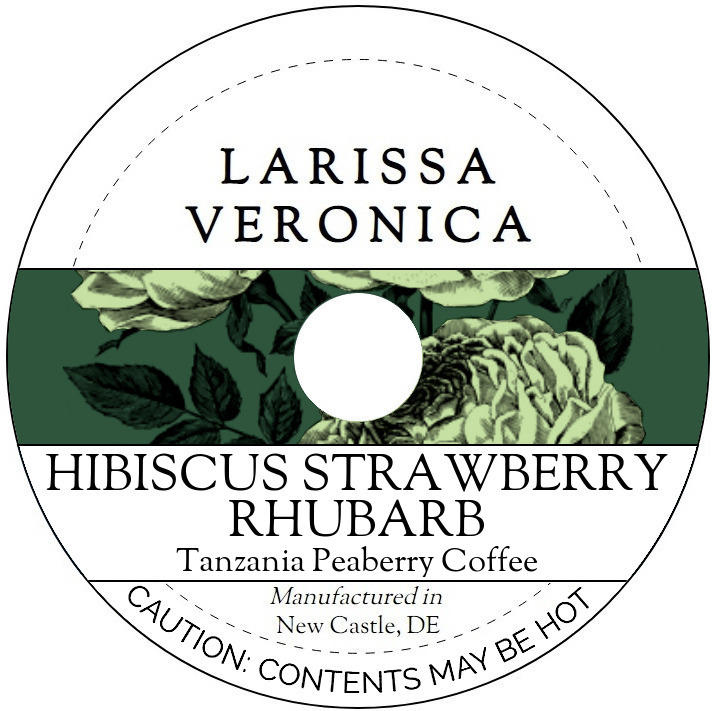 Hibiscus Strawberry Rhubarb Tanzania Peaberry Coffee <BR>(Single Serve K-Cup Pods)