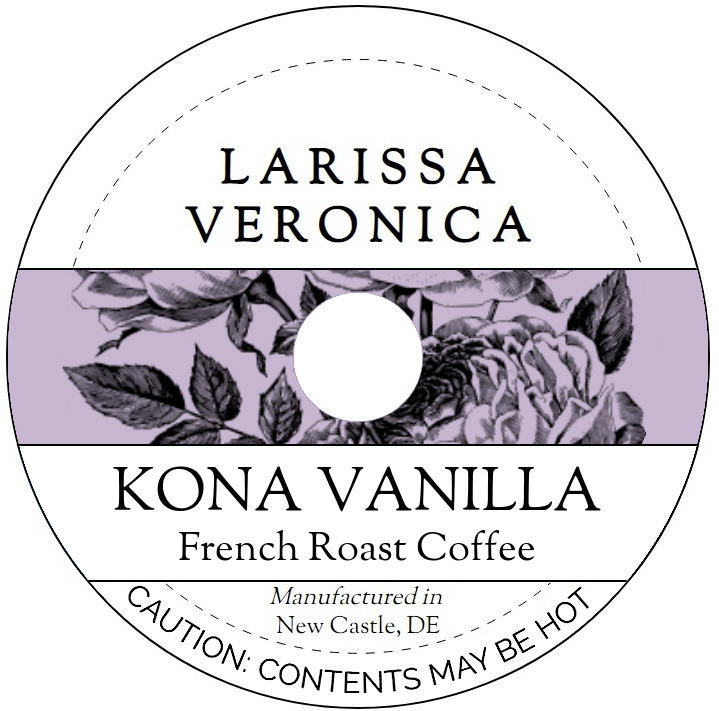 Kona Vanilla French Roast Coffee <BR>(Single Serve K-Cup Pods)