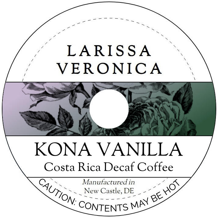 Kona Vanilla Costa Rica Decaf Coffee <BR>(Single Serve K-Cup Pods)