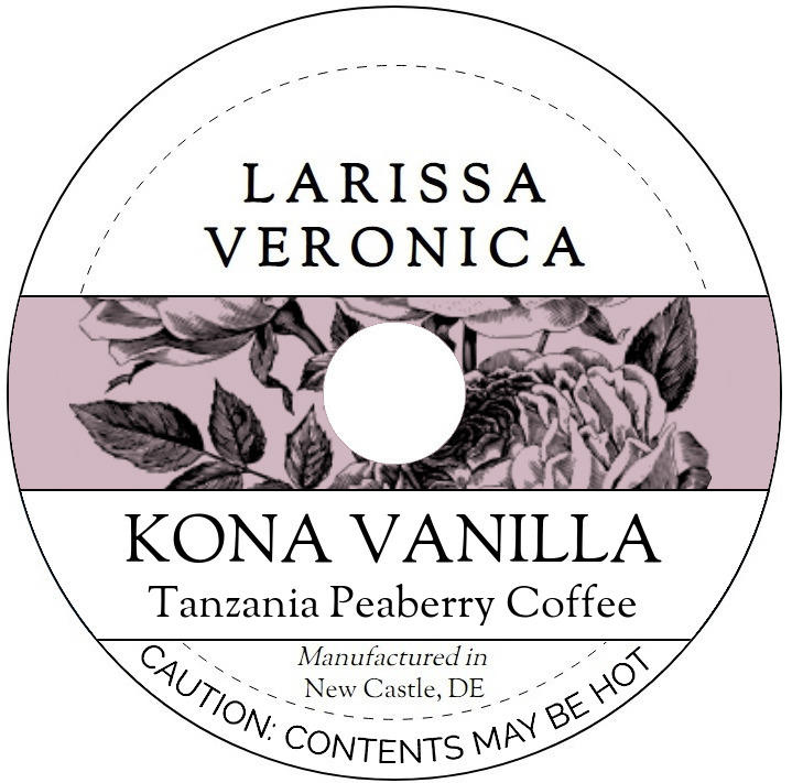 Kona Vanilla Tanzania Peaberry Coffee <BR>(Single Serve K-Cup Pods)