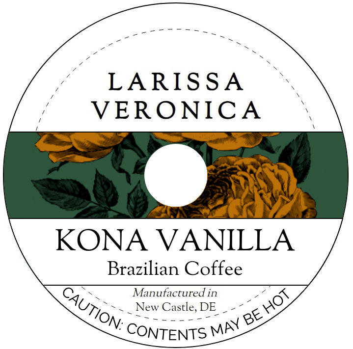 Kona Vanilla Brazilian Coffee <BR>(Single Serve K-Cup Pods)