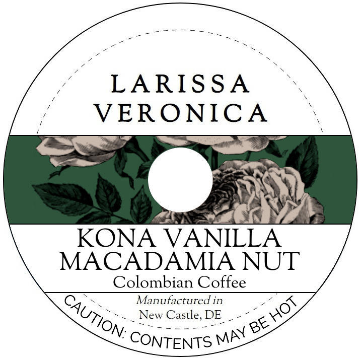 Kona Vanilla Macadamia Nut Colombian Coffee <BR>(Single Serve K-Cup Pods)