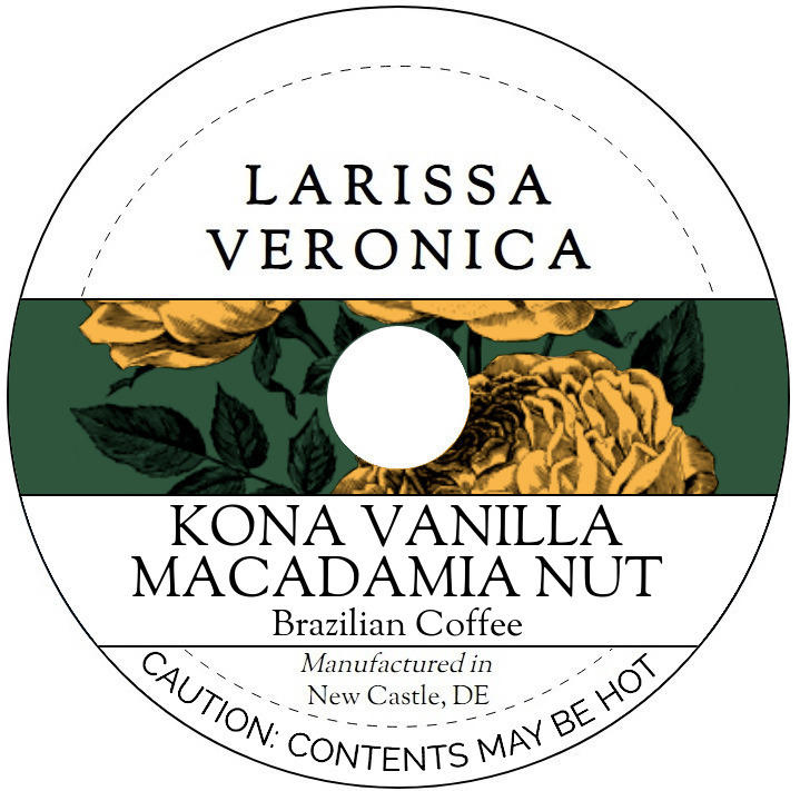 Kona Vanilla Macadamia Nut Brazilian Coffee <BR>(Single Serve K-Cup Pods)
