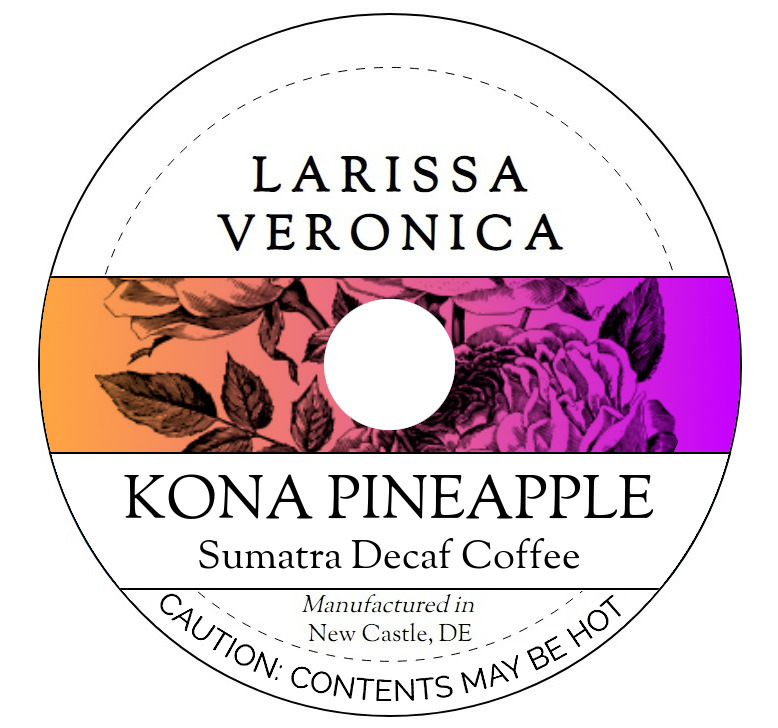 Kona Pineapple Sumatra Decaf Coffee <BR>(Single Serve K-Cup Pods)