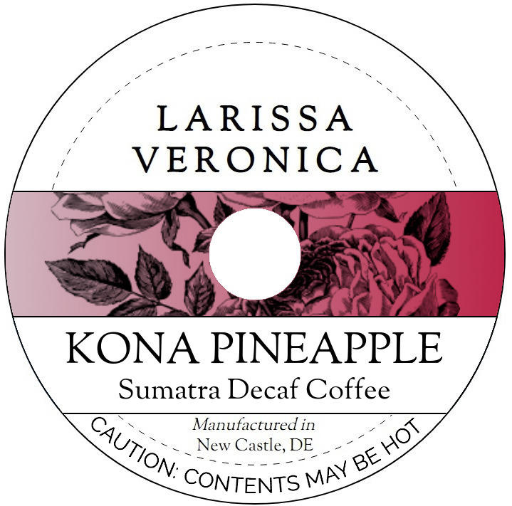 Kona Pineapple Sumatra Decaf Coffee <BR>(Single Serve K-Cup Pods)