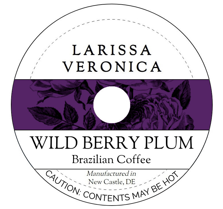 Wild Berry Plum Brazilian Coffee <BR>(Single Serve K-Cup Pods)