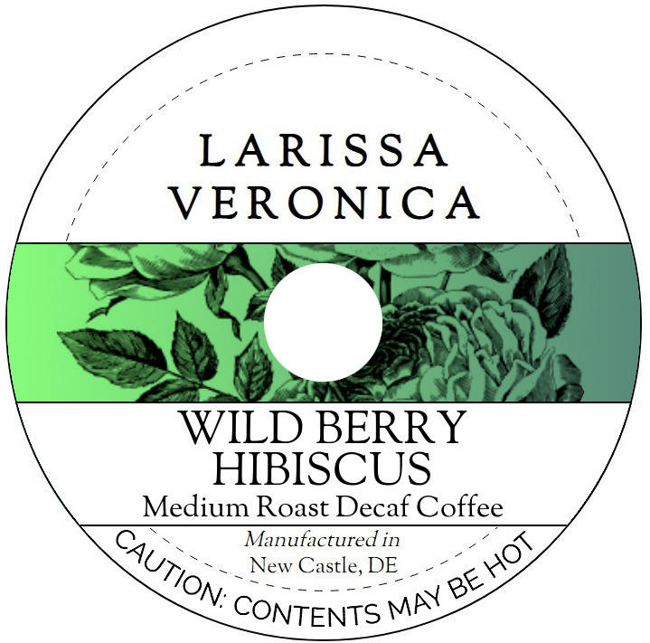 Wild Berry Hibiscus Medium Roast Decaf Coffee <BR>(Single Serve K-Cup Pods)