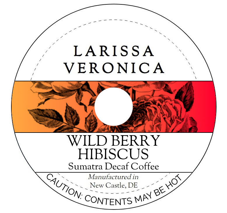 Wild Berry Hibiscus Sumatra Decaf Coffee <BR>(Single Serve K-Cup Pods)
