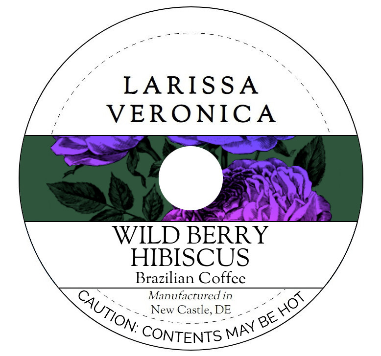 Wild Berry Hibiscus Brazilian Coffee <BR>(Single Serve K-Cup Pods)