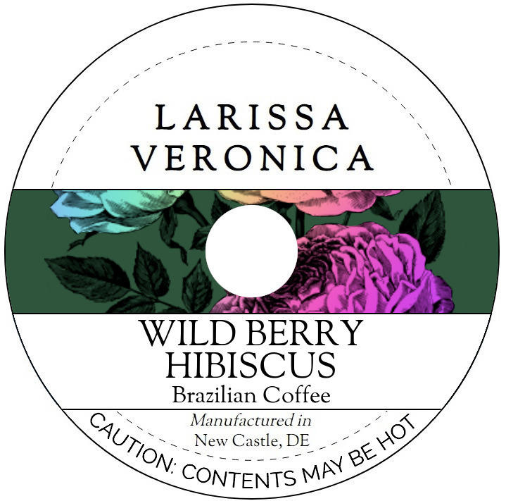 Wild Berry Hibiscus Brazilian Coffee <BR>(Single Serve K-Cup Pods)