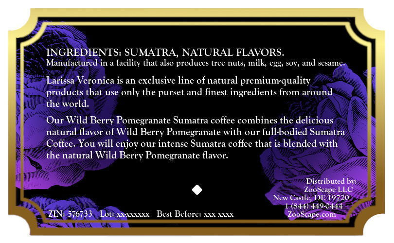 Wild Berry Pomegranate Sumatra Coffee <BR>(Single Serve K-Cup Pods)