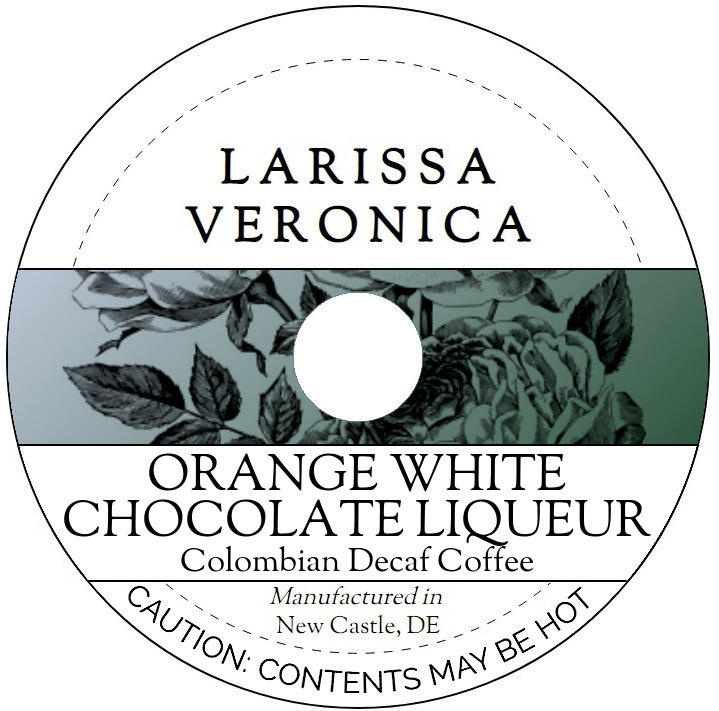 Orange White Chocolate Liqueur Colombian Decaf Coffee <BR>(Single Serve K-Cup Pods)