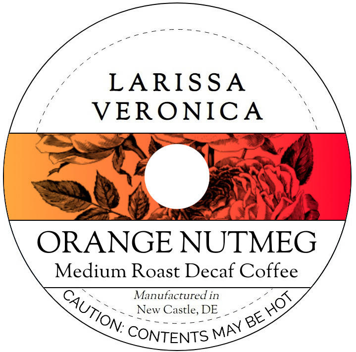 Orange Nutmeg Medium Roast Decaf Coffee <BR>(Single Serve K-Cup Pods)