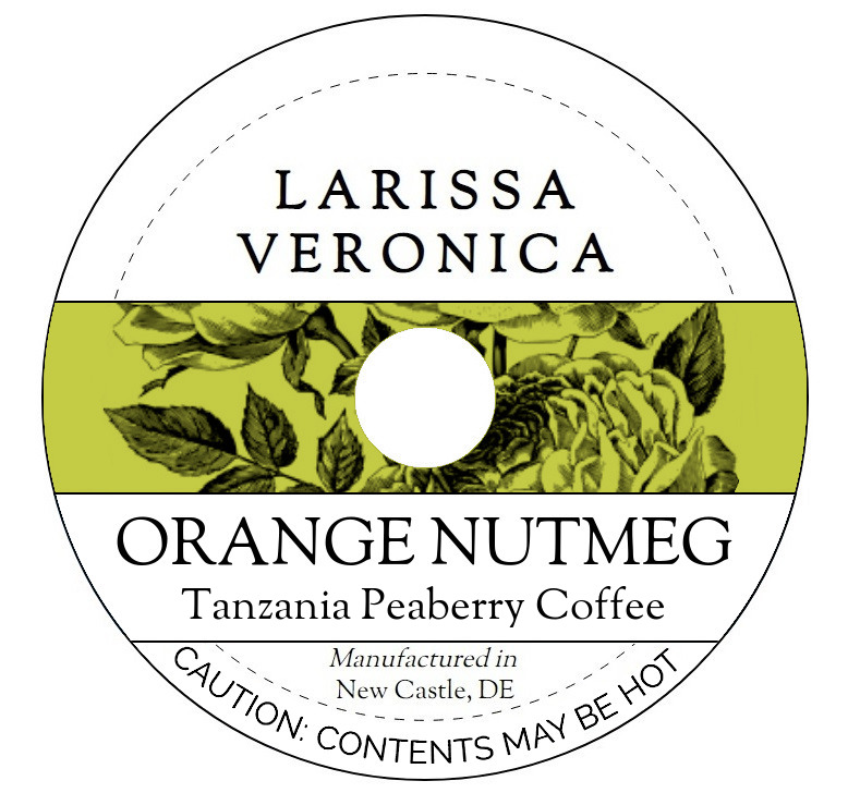 Orange Nutmeg Tanzania Peaberry Coffee <BR>(Single Serve K-Cup Pods)