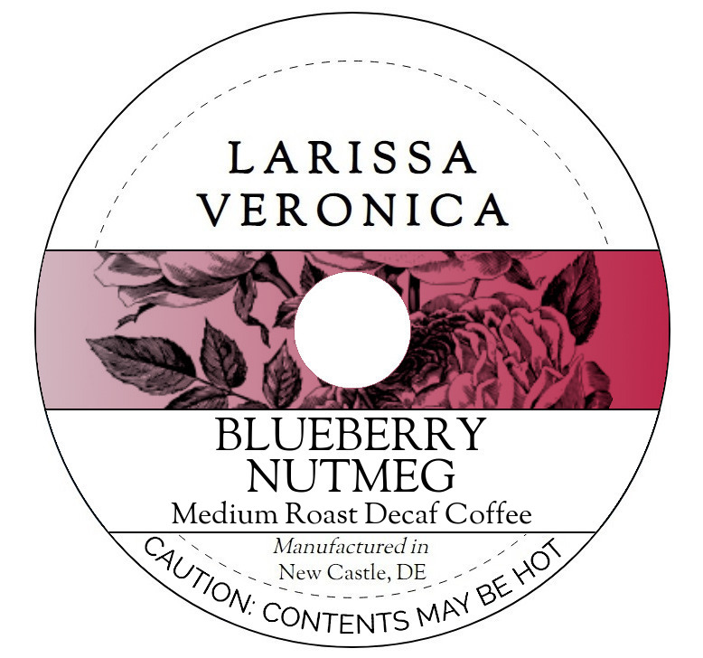 Blueberry Nutmeg Medium Roast Decaf Coffee <BR>(Single Serve K-Cup Pods)