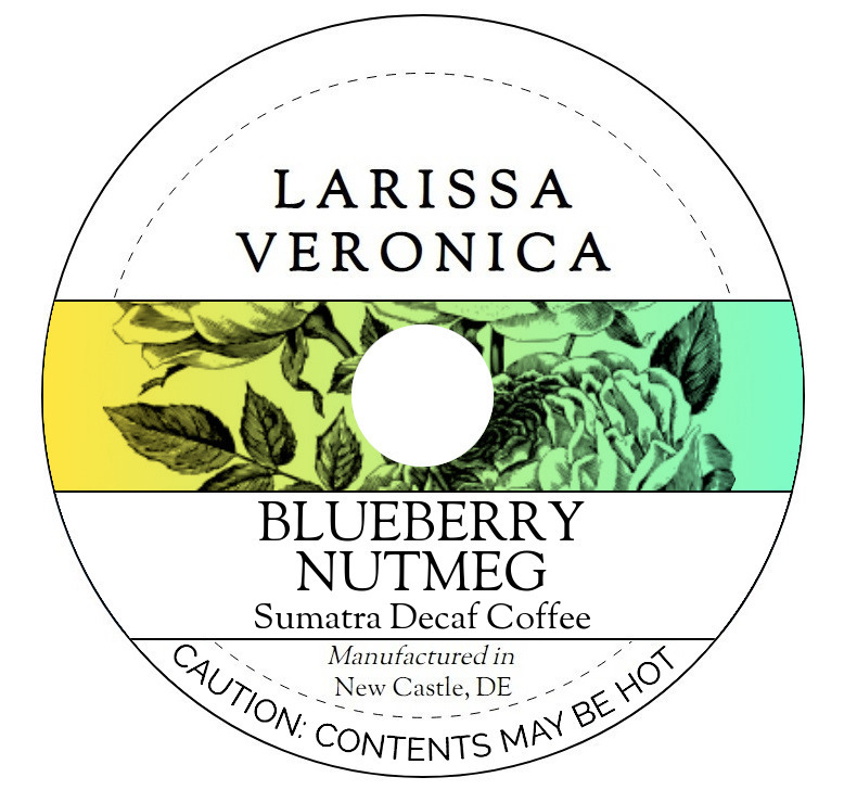 Blueberry Nutmeg Sumatra Decaf Coffee <BR>(Single Serve K-Cup Pods)