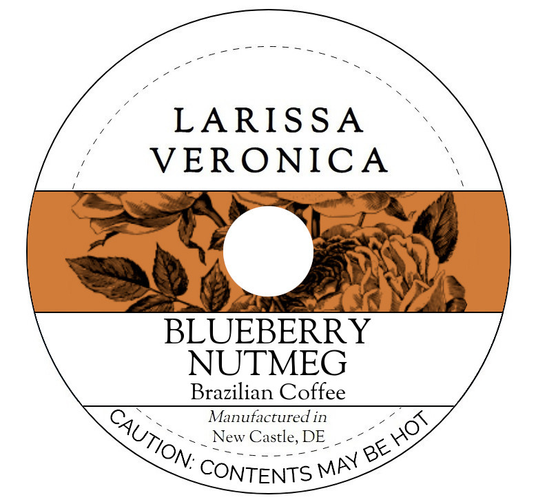 Blueberry Nutmeg Brazilian Coffee <BR>(Single Serve K-Cup Pods)
