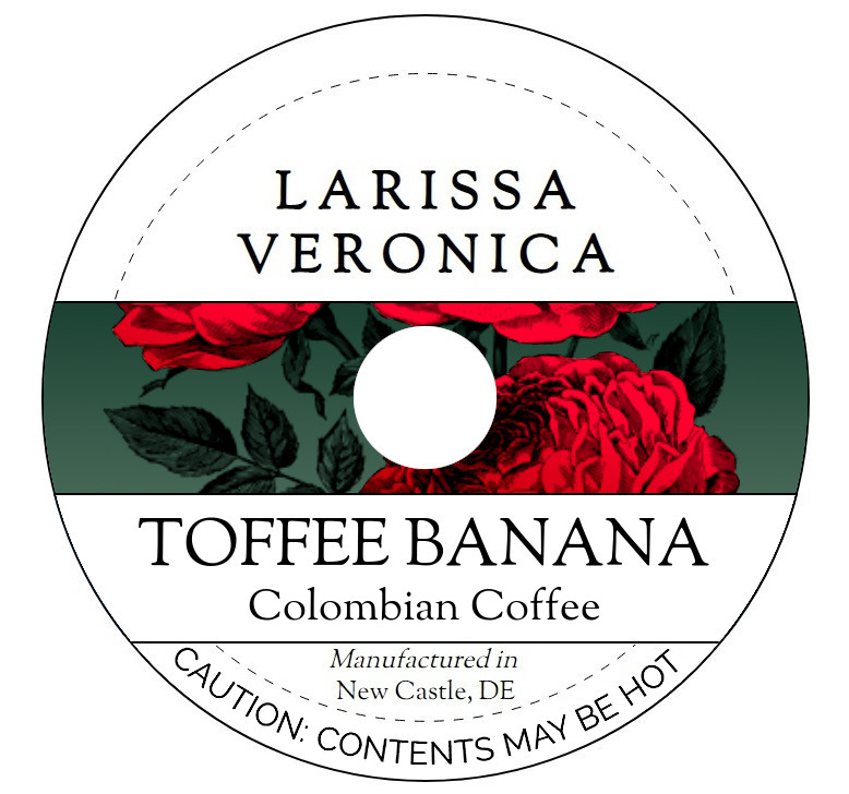 Toffee Banana Colombian Coffee <BR>(Single Serve K-Cup Pods)