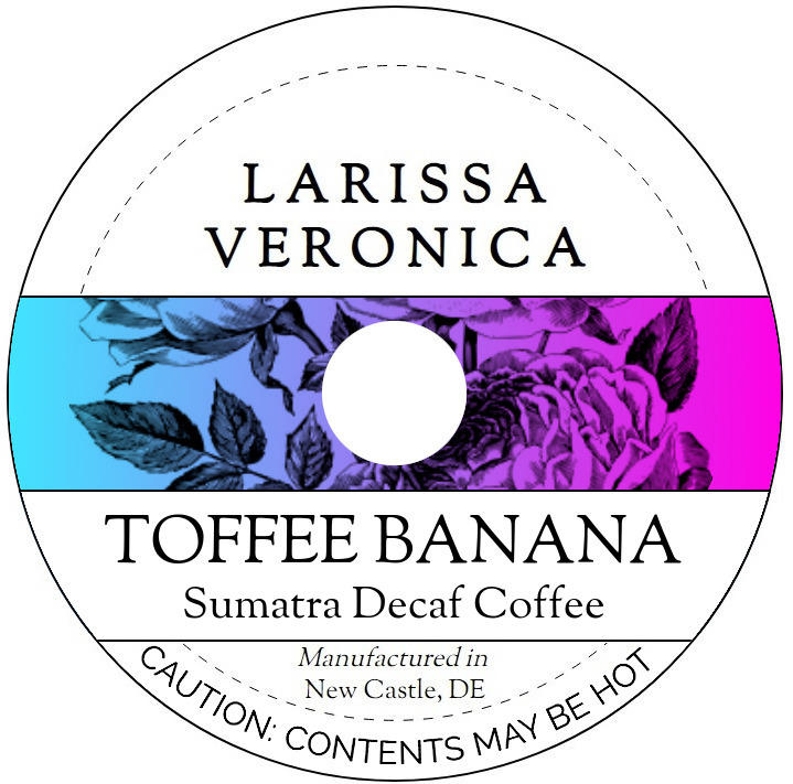 Toffee Banana Sumatra Decaf Coffee <BR>(Single Serve K-Cup Pods)