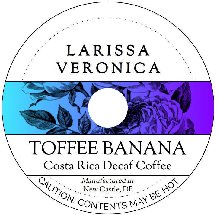 Toffee Banana Costa Rica Decaf Coffee <BR>(Single Serve K-Cup Pods)