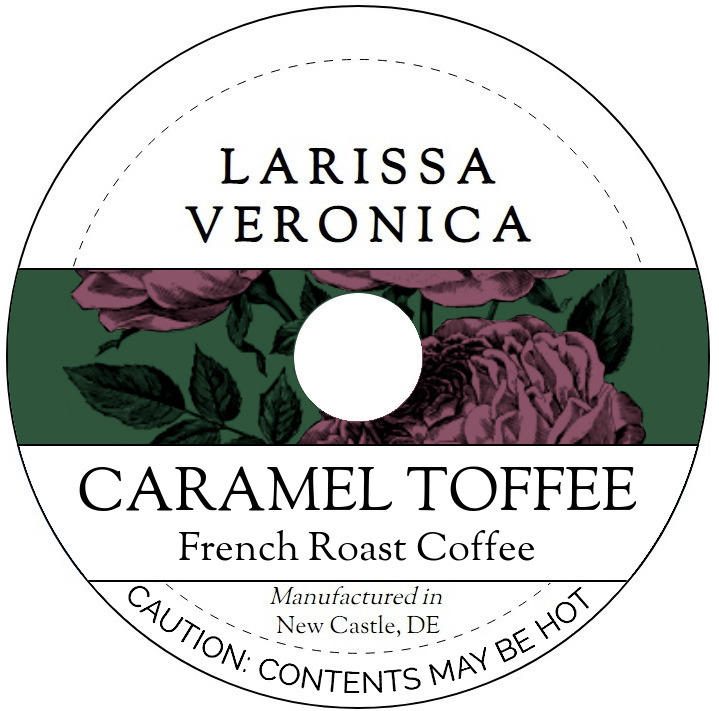 Caramel Toffee French Roast Coffee <BR>(Single Serve K-Cup Pods)