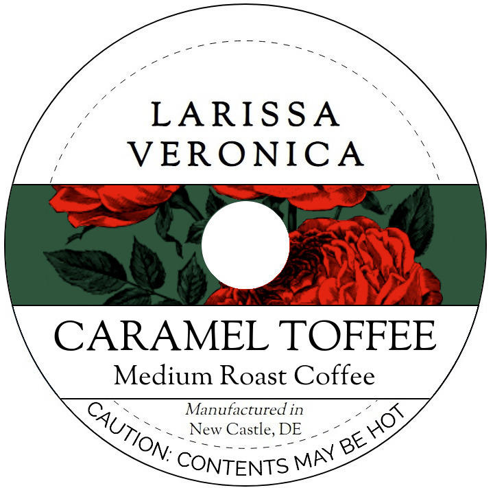 Caramel Toffee Medium Roast Coffee <BR>(Single Serve K-Cup Pods)