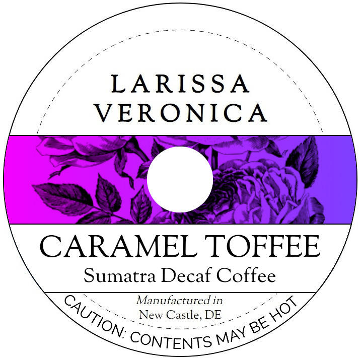 Caramel Toffee Sumatra Decaf Coffee <BR>(Single Serve K-Cup Pods)