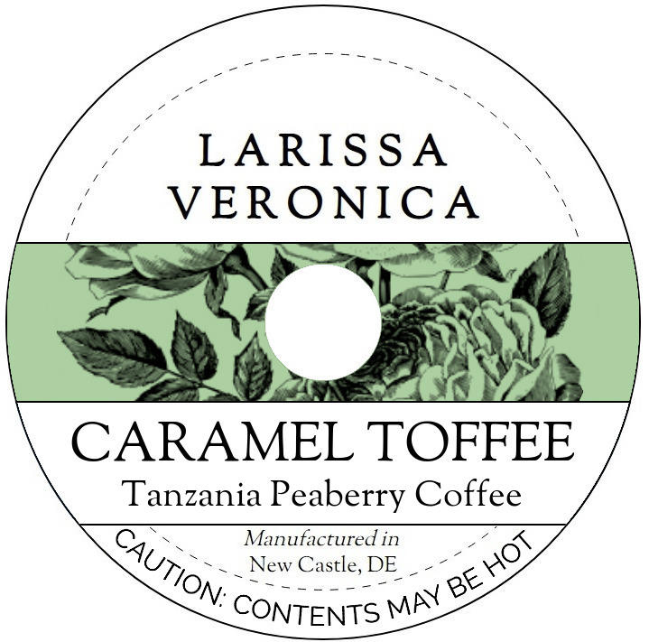 Caramel Toffee Tanzania Peaberry Coffee <BR>(Single Serve K-Cup Pods)