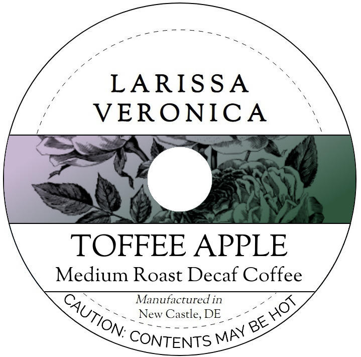 Toffee Apple Medium Roast Decaf Coffee <BR>(Single Serve K-Cup Pods)