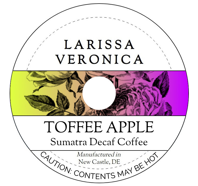 Toffee Apple Sumatra Decaf Coffee <BR>(Single Serve K-Cup Pods)