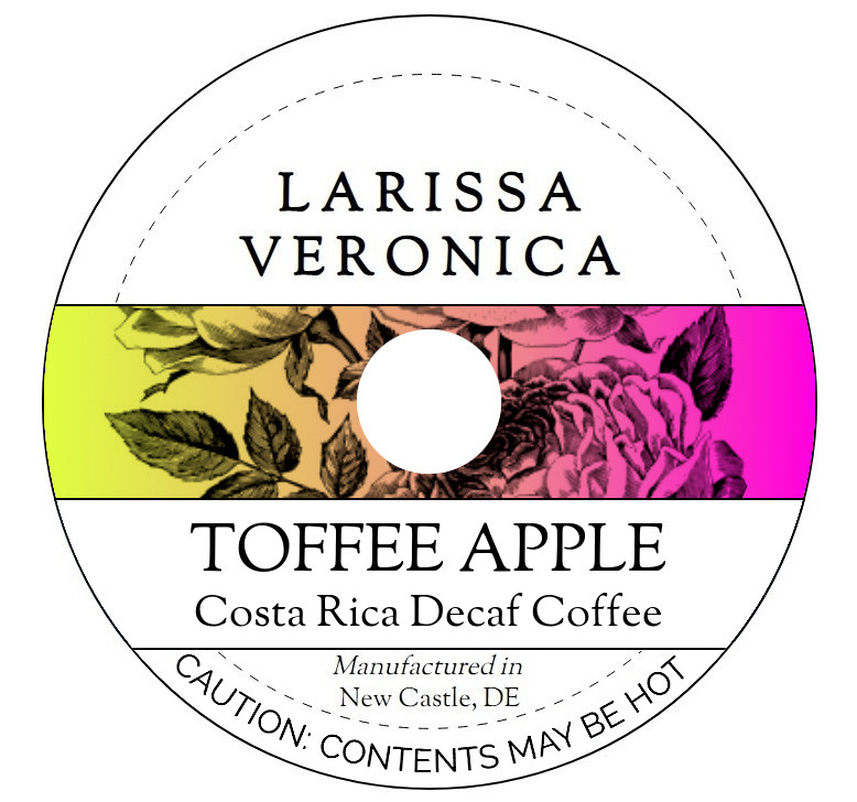 Toffee Apple Costa Rica Decaf Coffee <BR>(Single Serve K-Cup Pods)