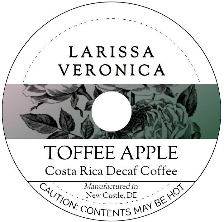 Toffee Apple Costa Rica Decaf Coffee <BR>(Single Serve K-Cup Pods)