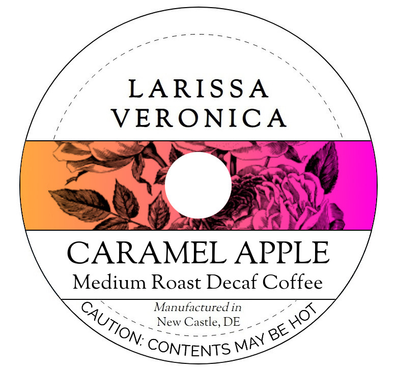Caramel Apple Medium Roast Decaf Coffee <BR>(Single Serve K-Cup Pods)