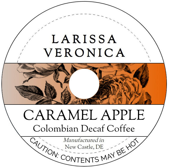 Caramel Apple Colombian Decaf Coffee <BR>(Single Serve K-Cup Pods)