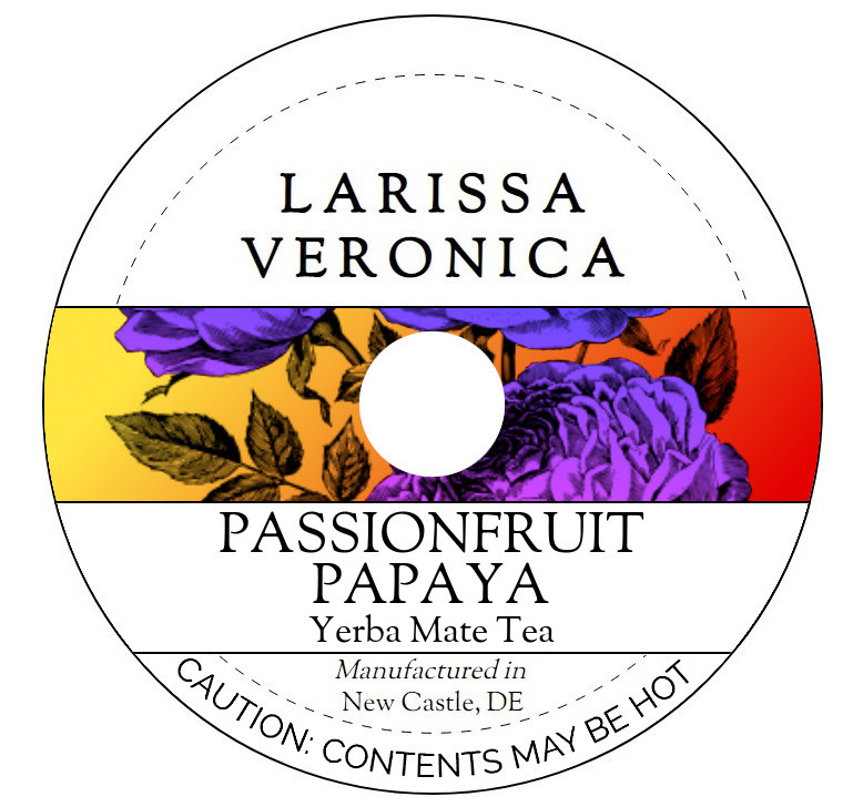 Passionfruit Papaya Yerba Mate Tea <BR>(Single Serve K-Cup Pods)