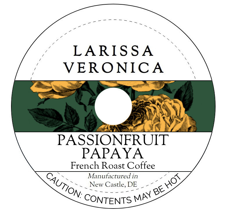 Passionfruit Papaya French Roast Coffee <BR>(Single Serve K-Cup Pods)