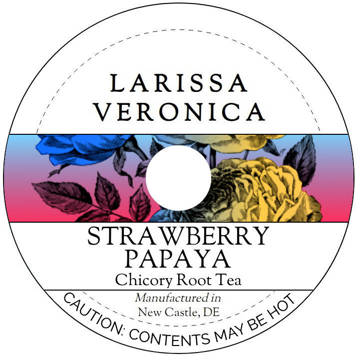 Strawberry Papaya Chicory Root Tea <BR>(Single Serve K-Cup Pods)