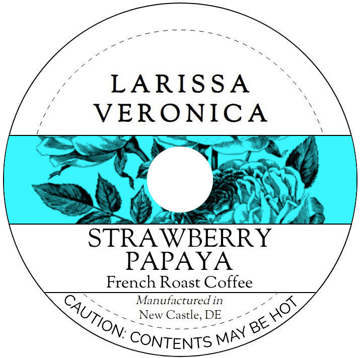 Strawberry Papaya French Roast Coffee <BR>(Single Serve K-Cup Pods)