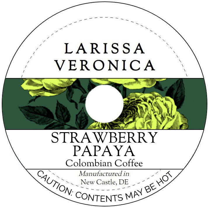 Strawberry Papaya Colombian Coffee <BR>(Single Serve K-Cup Pods)