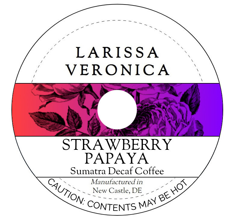 Strawberry Papaya Sumatra Decaf Coffee <BR>(Single Serve K-Cup Pods)
