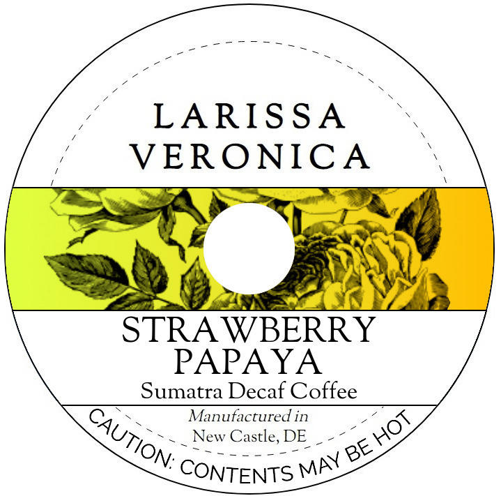 Strawberry Papaya Sumatra Decaf Coffee <BR>(Single Serve K-Cup Pods)