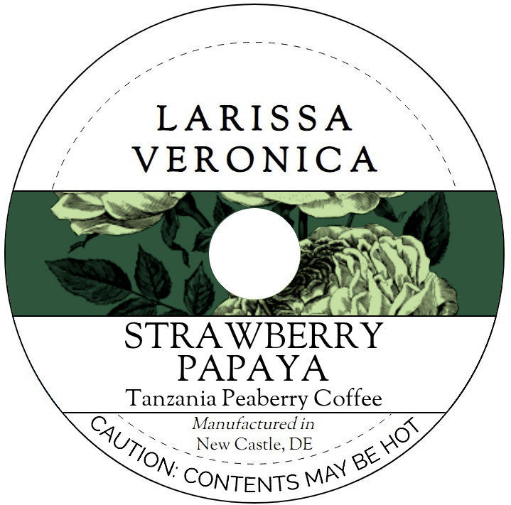 Strawberry Papaya Tanzania Peaberry Coffee <BR>(Single Serve K-Cup Pods)