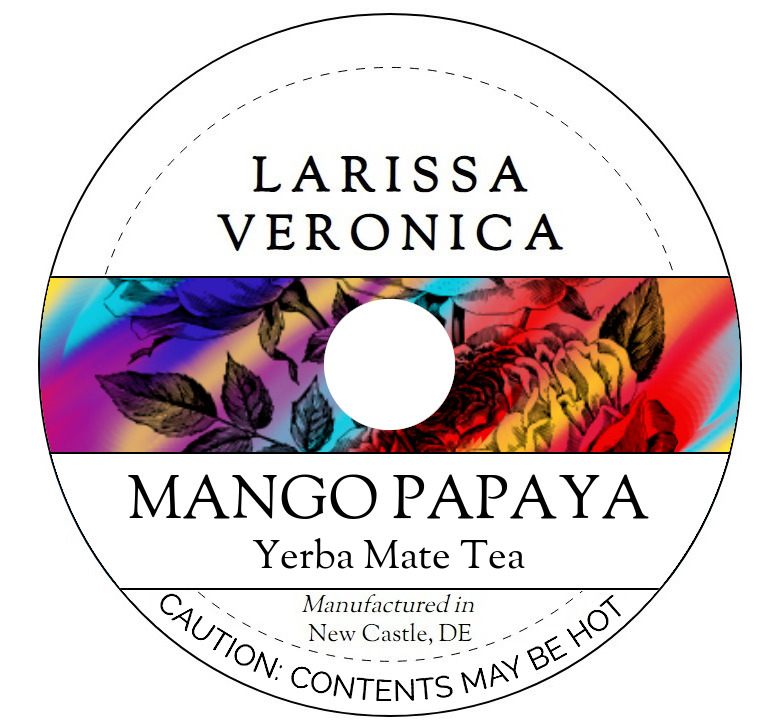 Mango Papaya Yerba Mate Tea <BR>(Single Serve K-Cup Pods)