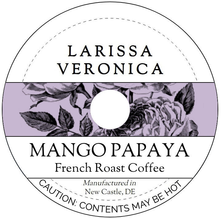 Mango Papaya French Roast Coffee <BR>(Single Serve K-Cup Pods)