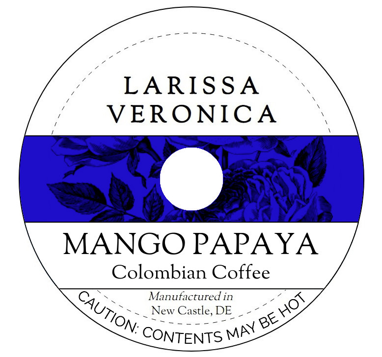 Mango Papaya Colombian Coffee <BR>(Single Serve K-Cup Pods)