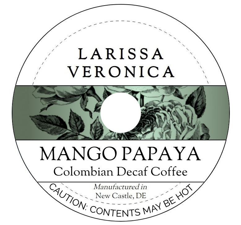 Mango Papaya Colombian Decaf Coffee <BR>(Single Serve K-Cup Pods)