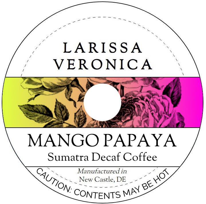 Mango Papaya Sumatra Decaf Coffee <BR>(Single Serve K-Cup Pods)