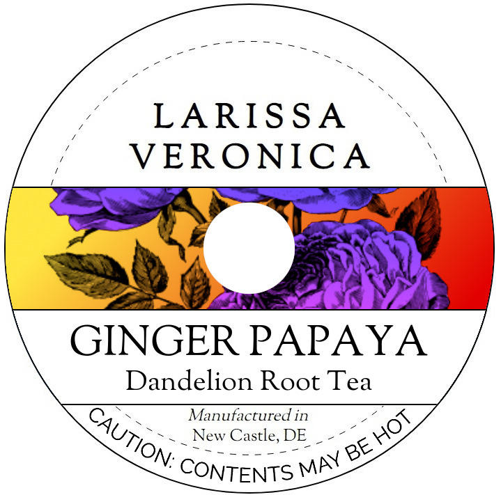 Ginger Papaya Dandelion Root Tea <BR>(Single Serve K-Cup Pods)