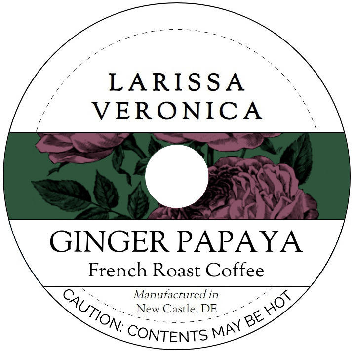 Ginger Papaya French Roast Coffee <BR>(Single Serve K-Cup Pods)